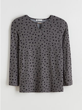 Dark Grey Printed