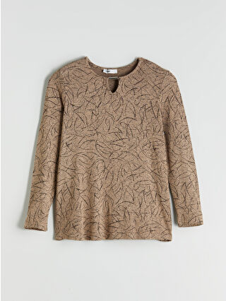 Dark Beige Printed