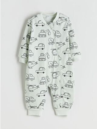 Açık Gri Baskılı