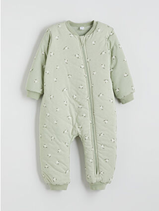 Uçuk Yeşil Baskılı