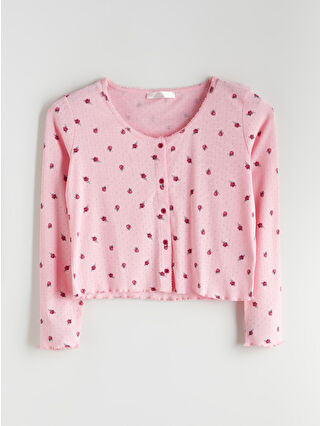 Açık Pembe Baskılı