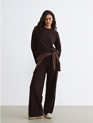 LCW Vision Elastic Waist Wide Leg Women's Trousers - W5BU52Z8-JR3