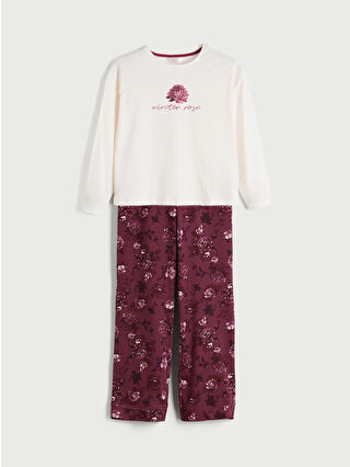 Dark Red Printed