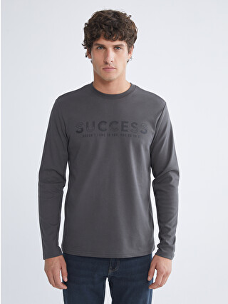 LC WAIKIKI Crew Neck Long Sleeve Printed Men's T-shirt - W5DK99Z8