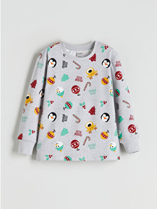 Gri Melanj Baskılı