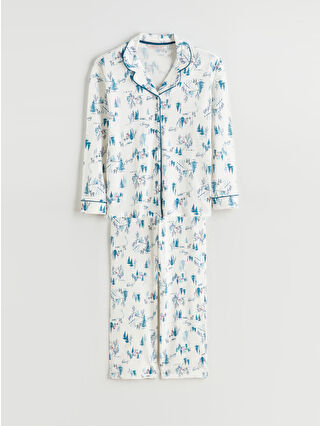 لون كريمي مطبوع