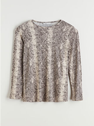 Grey Printed