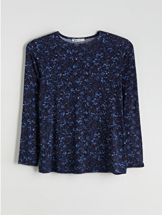Dark Navy Printed