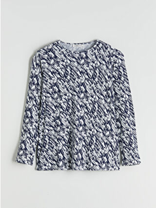 Navy Printed