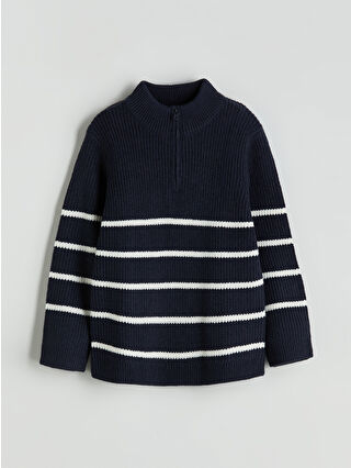Dark Navy Striped