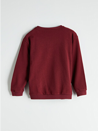 LCW ECO Bordo Bisiklet Yaka Erkek Çocuk Sweatshirt - W5FG96Z1-ZMY