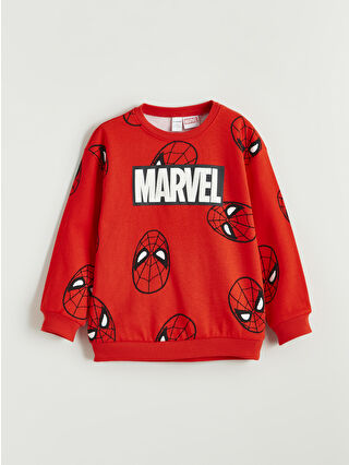 لون أحمر ساطع مطبوع