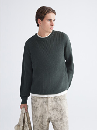 XSIDE Crew Neck Long Sleeve Men's Tricot Sweater - W5G073Z8-J1P