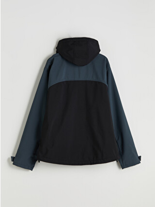 XSIDE ACTIVE Siyah Kapüşonlu Erkek Fermuarlı Sweatshirt - W5G315Z8