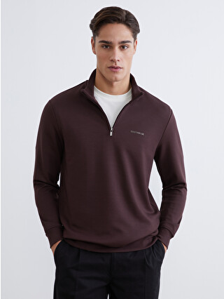 SOUTHBLUE Zippered Funnel Neck Men's Sweatshirt - W5GC87Z8-8NA