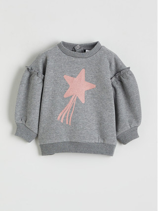 LCW baby Star-print Sweatshirt And Leggings Set For Baby Girls