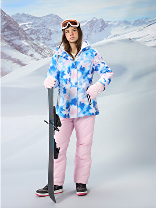 LCW Kids Hooded Girls' Ski Jacket - W5GO87Z4-F9C | LC Waikiki