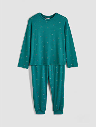 Koyu Su Mavisi Baskılı