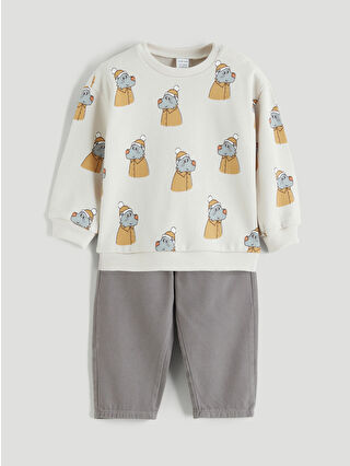 Taş Rengi Baskılı