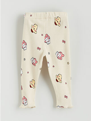 LCW baby Bisiklet Yaka Hello Kitty Baskılı Kız Bebek Pijama Takımı