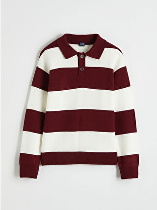 لون بوردو فاتح مخطط