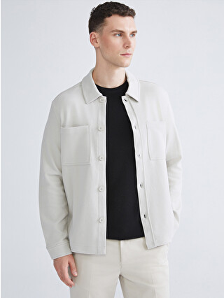 LCW ECO Relaxed Fit Men's Shirt Jacket - W5HT21Z8-J1F | LC Waikiki