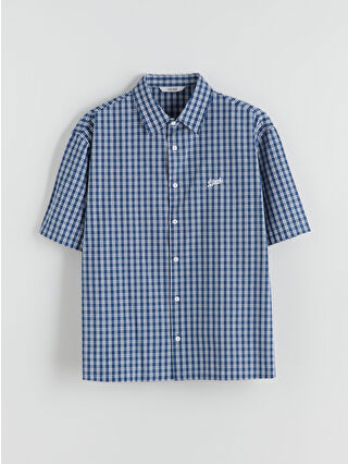 Blue Checked