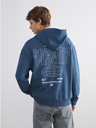 XSIDE Long Sleeve Printed Men's Hoodie - W5I146Z8-VX8 - LC Waikiki