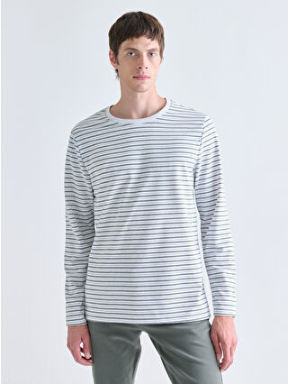 Uçuk Yeşil Çizgili