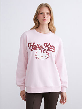 XSIDE Woman PINK Sweatshirt -W5IC02Z8-CUK - LC Waikiki