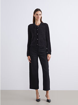 LCW Vision Crew Neck Women's Knitwear Cardigan - W5IO34Z8-CVL - LC