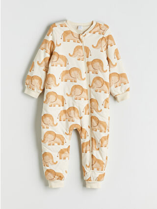 Açık Bej Baskılı