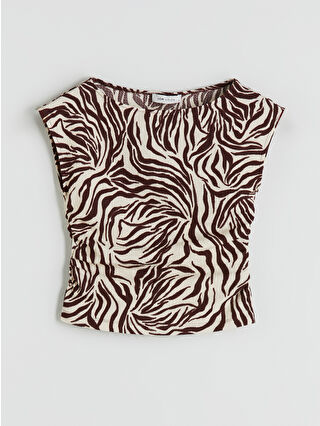 Brown Printed
