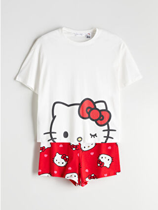 Bright Red Printed