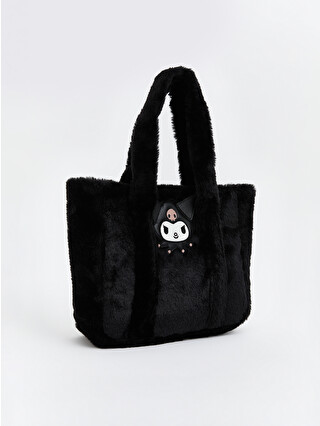 LCW ACCESSORIES Kuromi Printed Plush Girls' Shoulder Bag