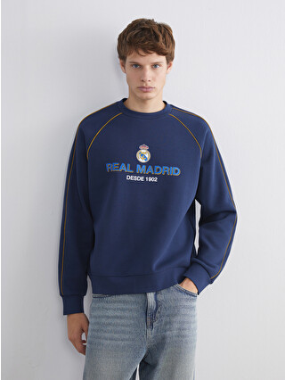 XSIDE ACTIVE Crew Neck Real Madrid Printed Men's Fan Sweatshirt