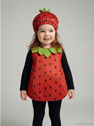 Canlı Kırmızı Baskılı