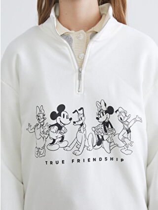 XSIDE Mickey Mouse Printed Women's Thick Sweatshirt - W5KR54Z8-R9J