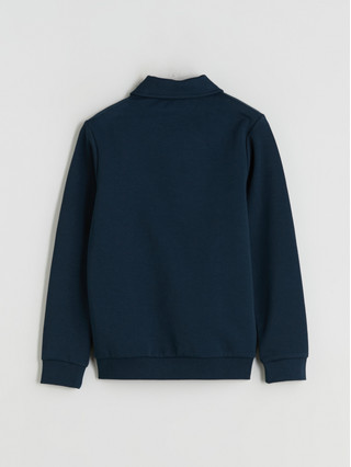 LCW Vision Petrol Polo Yaka Erkek Çocuk Sweatshirt - W5KY59Z4-ZGX