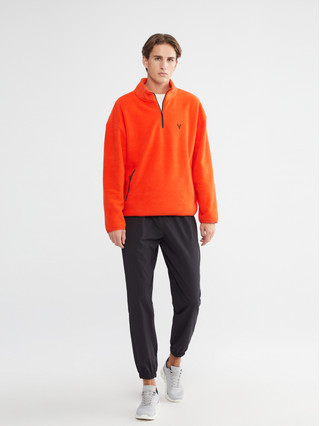 XSIDE ACTIVE Zippered Funnel Neck Long Sleeve Men's Sweatshirt