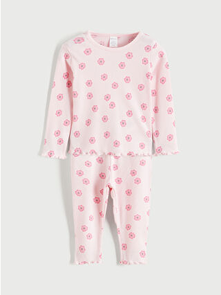 Açık Pembe Baskılı