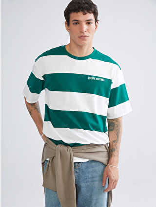 Dark Green Striped