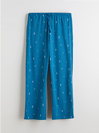 Koyu Su Mavisi Baskılı