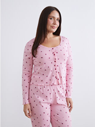 Açık Pembe Baskılı