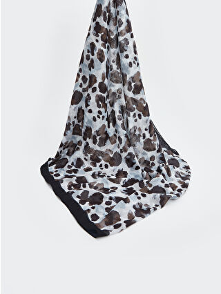 Koyu Kahverengi Baskılı