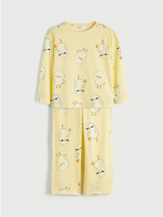 Light Yellow Printed