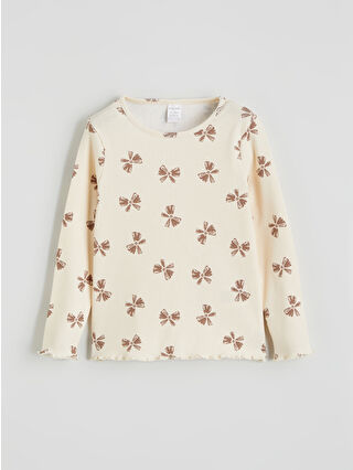 Açık Bej Baskılı