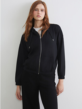 XSIDE Hooded Oversize Women's Zipper Sweatshirt - W5N462Z8-CVL