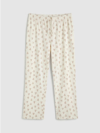 Açık Bej Baskılı