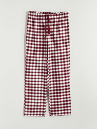 Koyu Kırmızı Ekoseli